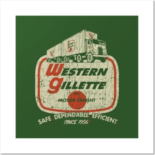 Western Gillette Motor Freight 1956 Posters and Art